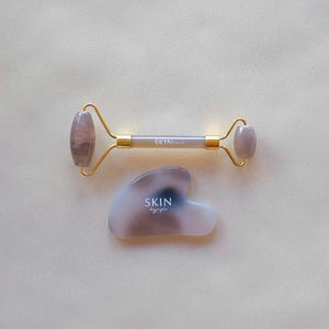 Agat Jade Roller og Gua sha sett